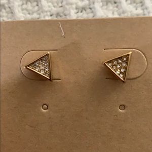 Modern metals stud earrings